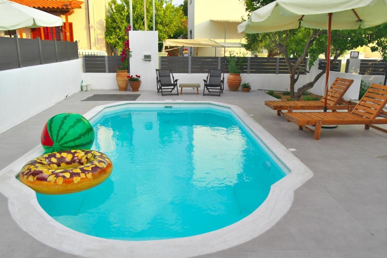 Giovana'S Pool House Aegina Bagian luar foto